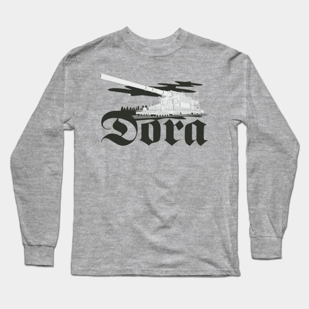 German super-heavy railway gun Dora (Schwerer Gustav) Long Sleeve T-Shirt by FAawRay